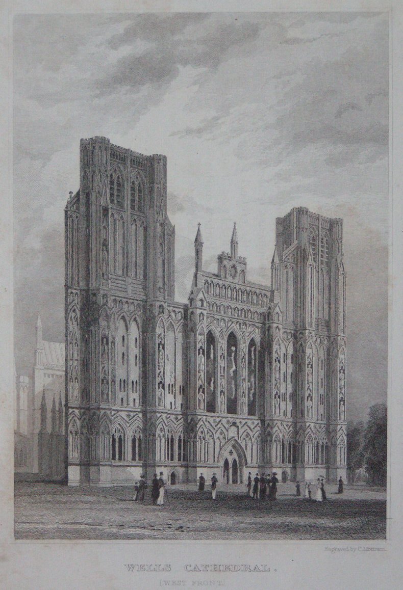 Print - Wells Cathedral (West Front) - Mottram